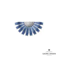 在飛比找momo購物網優惠-【Georg Jensen 喬治傑生】DAISY 胸針 藍色