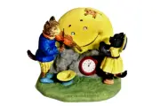 Linden Clock Hey Diddle Diddle the Cat & the Fiddle Clock