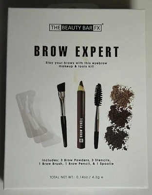 The Beauty Bar FX Brow Expert 9-Piece Makeup & Tools Kit