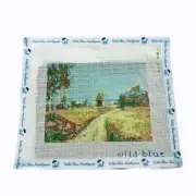 Landscape Needlepoint Canvas Hand Painted By Wild Blue Needlepoint