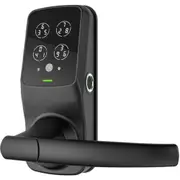 Lockly Secure Pro PGD628WMB Latch Smart Lock with Fingerprint, Bluetooth, Passcode Patent, Matte Black (Include WIFI and Sensor) [PGD628WMB]