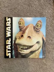 Star Wars Episode 1 Jar Jar Binks Hanging Store Display Double Sided VTG 2000