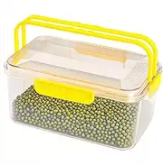 Food Container with Lid, Food Container for Outdoors, Handled Serving Case, Kitchen Organizer for Picnic Camping Meal Salad Dessert Snacks Fruits