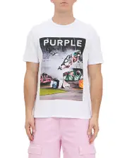 Purple Brand Inside Out Graphic Logo Tee