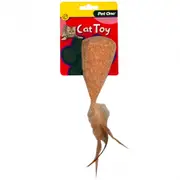 Cork Teepee 10.5cm Cat & Kitten Play Toy by Pet One