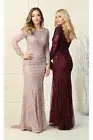 Long Sleeve Evening Dress