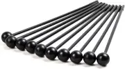 Framendino Plastic Bell Mallets Solid Drum Percussion Sticks 10 Pack Black