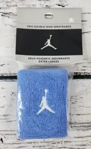 Vintage Nike Michael Jordan Jumpman Wristbands Light Blue & White - NEW