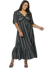 [Indigo Tonic] Dee Midi Dress in Black