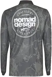 [Nomad Design] Collared Fishing Jersey Logo Khaki Camo Apparel Apparel Khaki Camo L