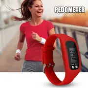 Pedometer Watch Display With LCD Walking Fitness Tracker Wrist Band Step Counter