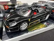 NIB 1:18 Bburago 1995 Ferrari F50 Convertible Nero Daytona Gold Series #3372