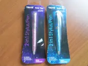 NEW TZUNI 2 IN 1 STYLUS & PEN TWIST PEN TABLETS~eREADERS~SMARTPHONES BLUE & PINK