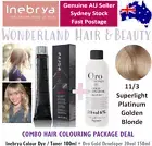INEBRYA Perm Colour - 11/3 Superlight Platinum Golden Blonde + 20vol Developer