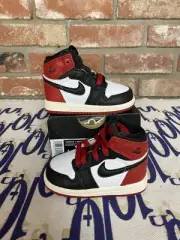 Size 4C - Air Jordan 1 Retro Black Toe Reimagined Brand New OG Box FD1413-106