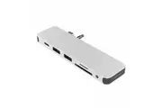 HyperDrive SOLO USB-C to HDMI USB 3.1 3.5mm Adapter Port Hub for MacBook Silver