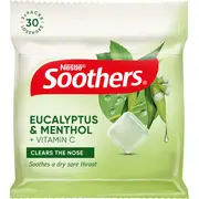 Nestle Soothers Throat Lozenge Eucalyptus & Menthol 3 pack