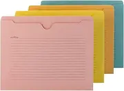 Smead Notes File Jacket, Letter Size, Assorted Colors, 12 per Pack (75616)