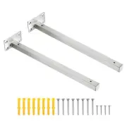 Floating Shelf Bracket,2 Pack 14 Inch Hidden Wall Mounted Shelf Supports