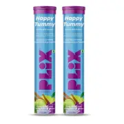 PLIX Happy Tummy Pre+Probiotic Tablets For Good Gut,Digestion & Metabolism 30Tab