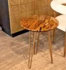 TIGER EYE TABLE TOP | Console Side Inlay Stone Table Top Home Decor