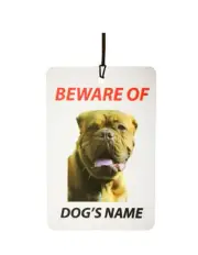 Personalized Dogue De Bordeaux Dog Car Air Freshener