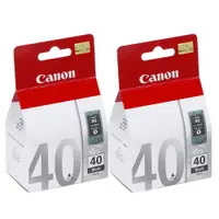 在飛比找樂天市場購物網優惠-CANON PG-40 原廠黑色墨水匣組合(2入)