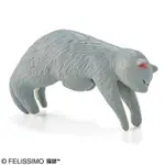 日本 FELISSIMO 躺在雨傘柄上的貓咪/ 俄羅斯藍貓 ESLITE誠品