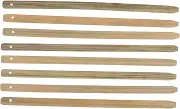 BESTOYARD 8pc Bamboo Fan Grip Handles Kit DIY Hand Fan Handles Craft Sticks Polished Bamboo Grip for Crafts Party