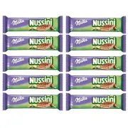 933702 10 x 31.5g BAR MILKA MUSSINI WAFER WITH HAZELNUT PIECES WRAPPED IN CHOC