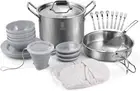 "ROYDX 27-Piece Stainless Steel Cookware Set, Foldable Frying Pan & Stockpot, In