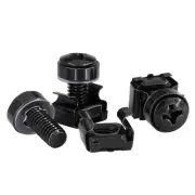 50Pcs M6x16mm Computer Rack Mount Cage Screws and Nuts & Washers for Rack1922