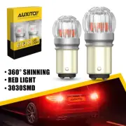 2pcs 1157 BAY15D LED Bulbs Red Tail Stop Brake Turn Signal Light 2057 2357 7528 (for: Renault)