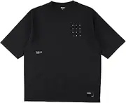 [Spazio] (スパッツィオ) Spazzio Soccer Jr. Switching Oversize T-Shirt, Kids, Black (02)