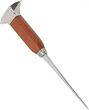 Stainless Steel Ice Pick,Ice Picks for Breaking Ice, Ice Pick with Wood Handle Stainless Steel Ice Chipper Ice Crusher Tool for Kitchen, Bars, Bartender, Best Ice Carving Tools