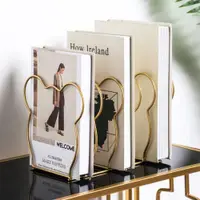 在飛比找ETMall東森購物網優惠-ins簡約現代小書架桌上裝飾鐵藝