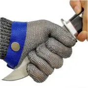 Stainless Steel Mesh Glove Knife Cut Resistant Chain Mail Protective Work Safety