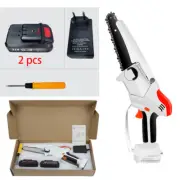 6" Handheld Electric Mini Chainsaw Cordless 24V for Tree Trimming Wood Cutting
