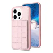 For iPhone 11 Grid Card Slot Holder Phone Case - Pink