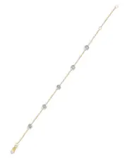 Bloomingdale's Fine Collection Diamond Station Bracelet in 14K White and Yellow Gold, 0.65 ct. t.w.