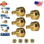 25-Pack Brass 3/8" Pex to 1/2" Female NPT Adapters - Durable Plumbing Solution