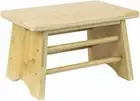 Durable Bamboo Step Stool for Kitchen & Bathroom- Kids Toddlers Adults Friendly