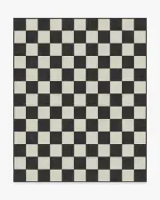 245' x 305' | Machine Washable Runner Rug | Kid & Pet Friendly | Indoor Rug | Jaque Checkered Black Flatwoven Rug | Ruggable