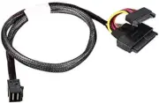 50CM HD Mini-Sas(Sff-8643) to U.2 (SFF-8639) Nvme SSD Cable