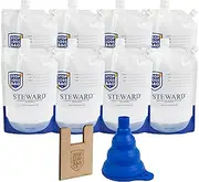 StopLossBags Steward Paint Storage Pack – 8 Reusable Paint Saver Bags with Funnel & Filler Clip, Airtight Pouches for Easy Mixing & Dispensing, Durable for Home DIY Professional Painters