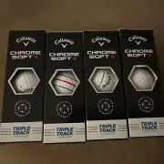 Callaway Chrome Soft X Triple Track 12 Golf Balls 4 Sleeves