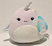 SQUISHMALLOWS Sea life MARIANOVELLA NARWHAL 5" PLUSH TOY With Tags