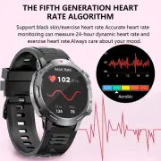 Smart Watch 1.39in Round Screen SmartWatch For IOS Phones Health Mon Set