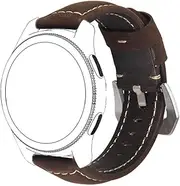 [TIOYW] Genuine Leather Strap for Garmin Vivoactive 3 4 Venu 2 SQ HR S40 Forerunner 645 245 158 745 Smart Watch Bands Straps bracelet