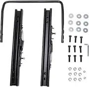 Universal Seat Sliders, Steel Seat Mounting Track Assembly Kit, Dual Locking Rails Brackets Kit, Heavy Duty Seat Slide Mount Set for Racing Seat, RV, Boat, Truck